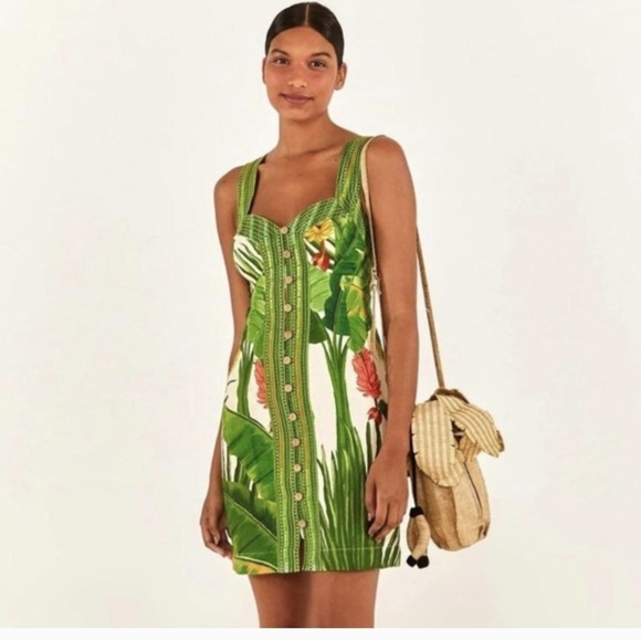 FARM Rio Dresses & Skirts - FARM Rio Fresh Forest Mini Dress Sz.S NWT